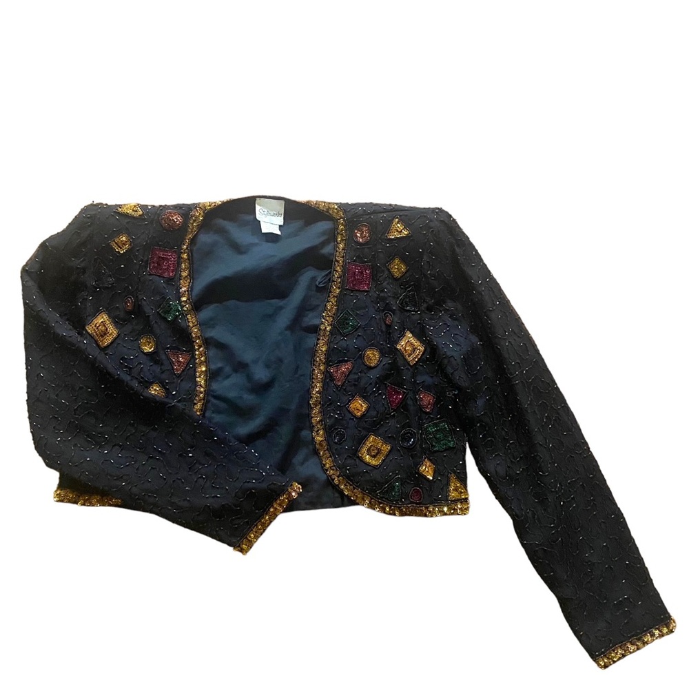 482 Styleworks cropped blazer M - Picture 1 of 5